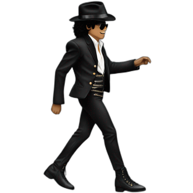 Michael Jackson moonwalking emoji