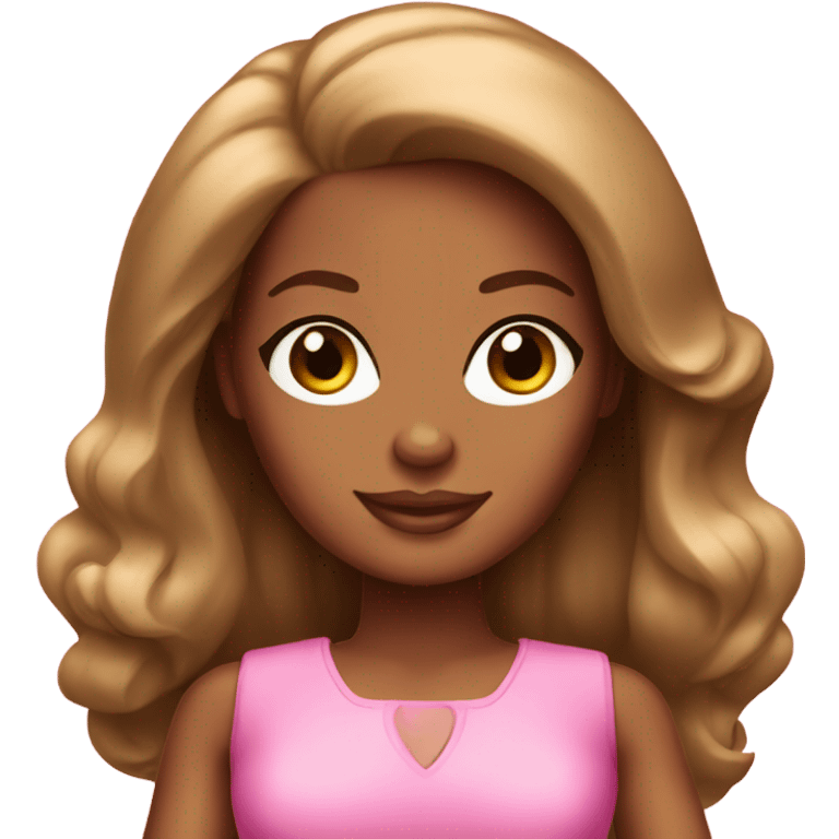 Brown-skinned barbie  emoji