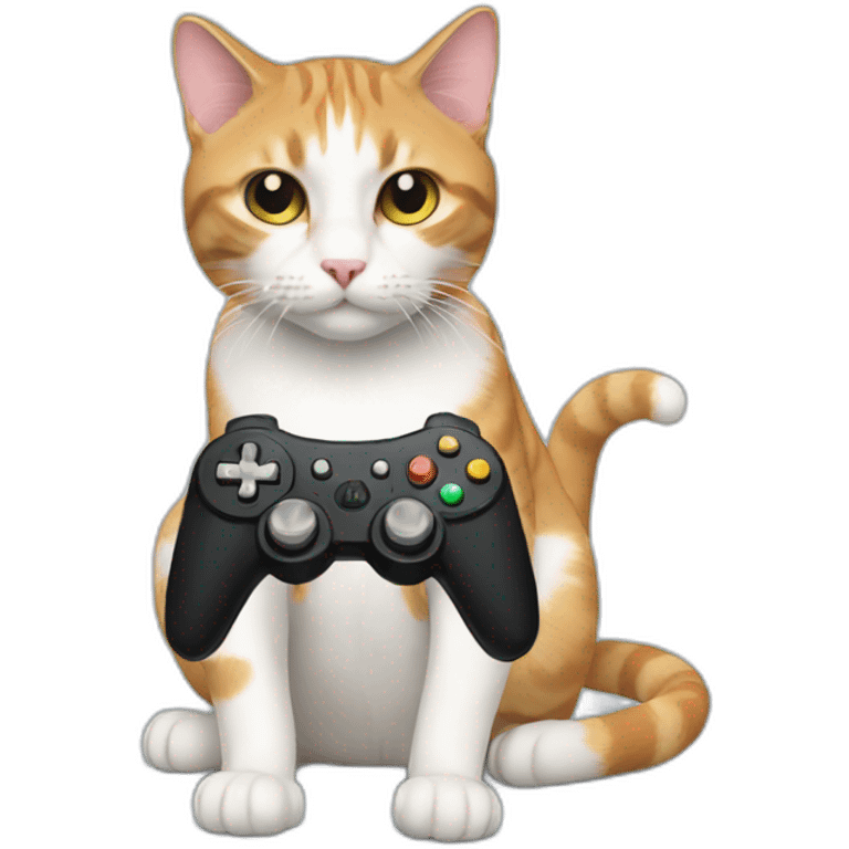 cat with a controller emoji