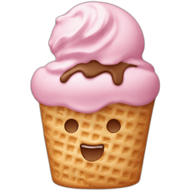 Ice cream biscuit  emoji