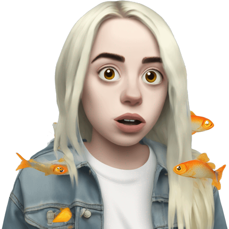 billie eilish whit fish emoji