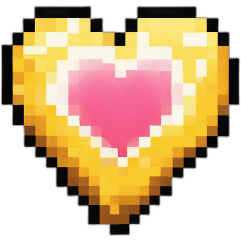 pixel art heart emoji