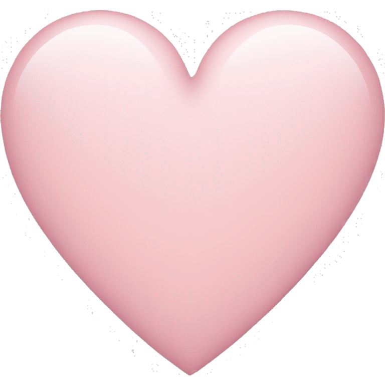 Light pink heart emoji