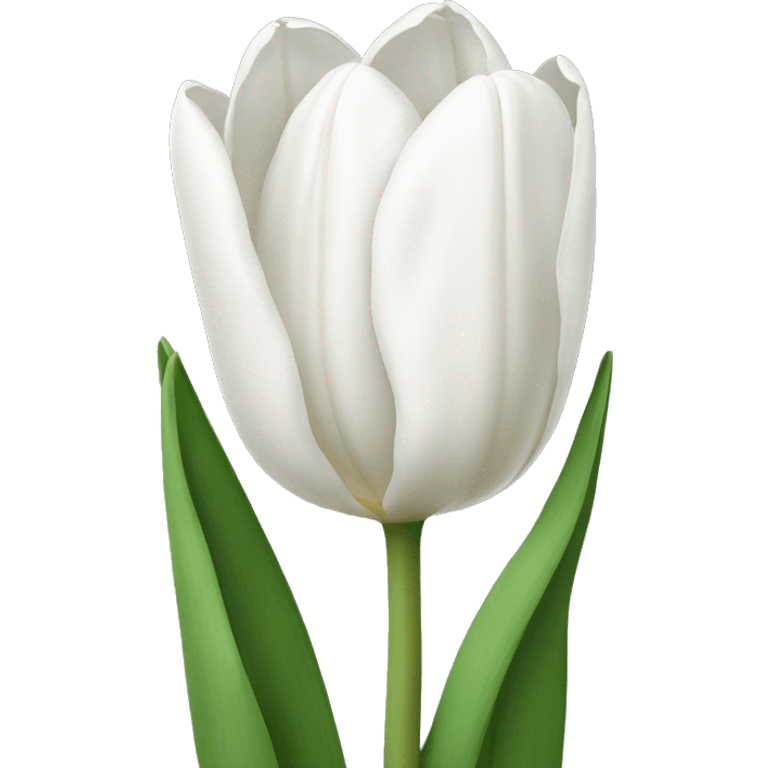 White tulips  emoji