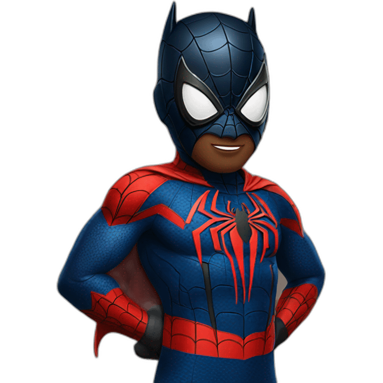 spider-man with batman suit emoji