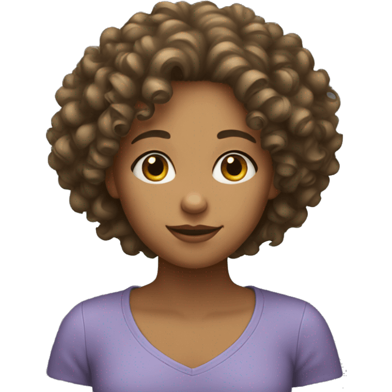 curly hair girl  emoji