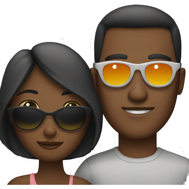 Couple with sunglasses emoji