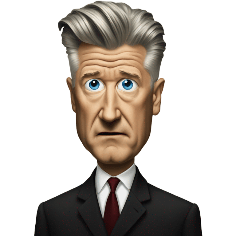 david lynch with three eyes portrait  emoji