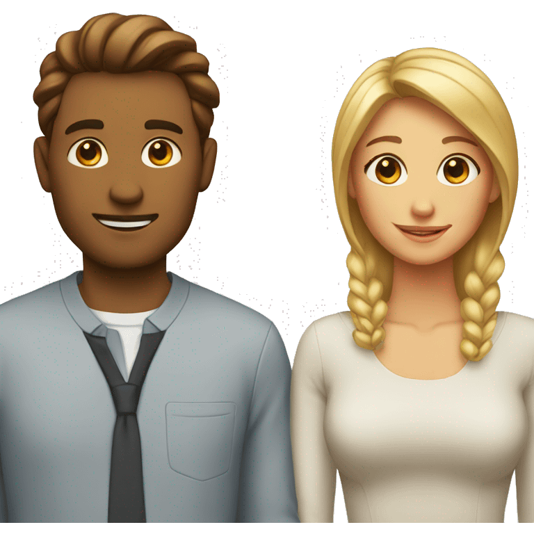 single man and woman emoji