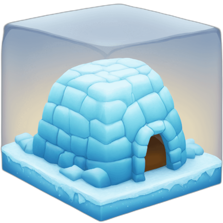 ice cube igloo emoji