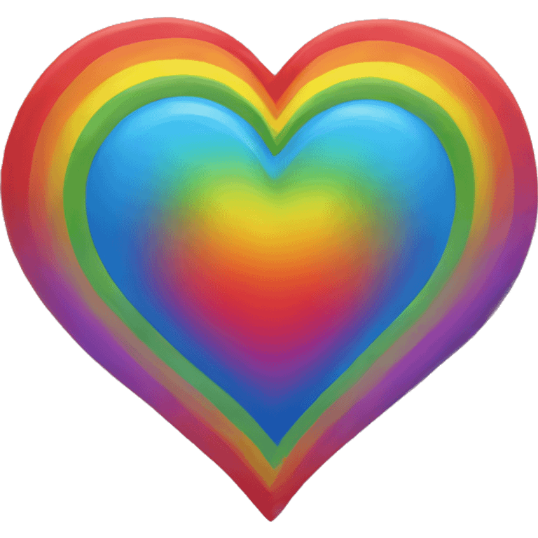 Rainbow heart  emoji