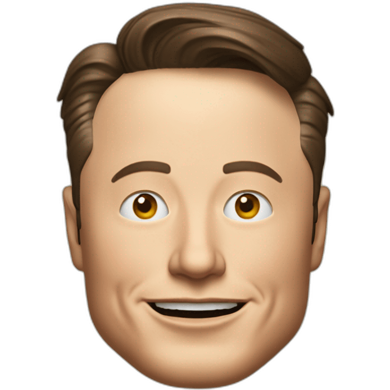 Elon Musk buvant de la bière emoji