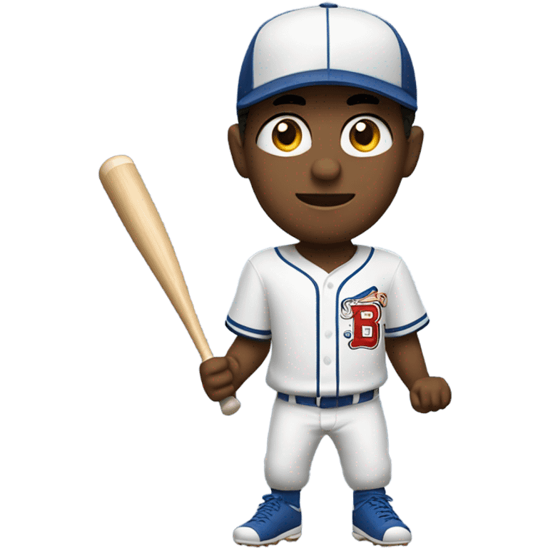 Baseball player with bat emoji