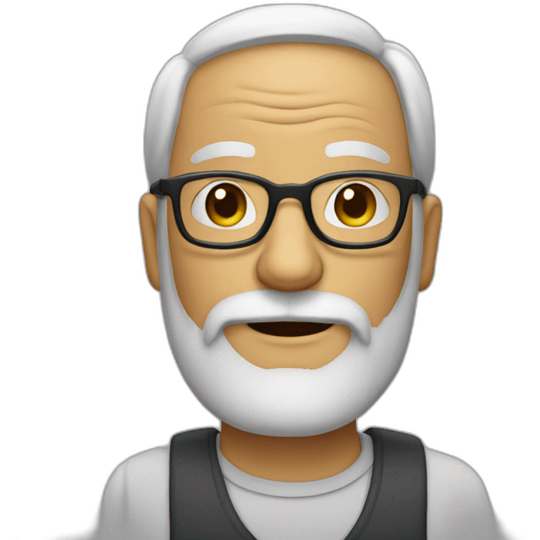 old man with glasses and a beard emoji