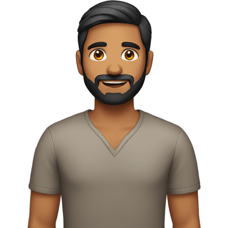 indian male 30 years old with short beard emoji