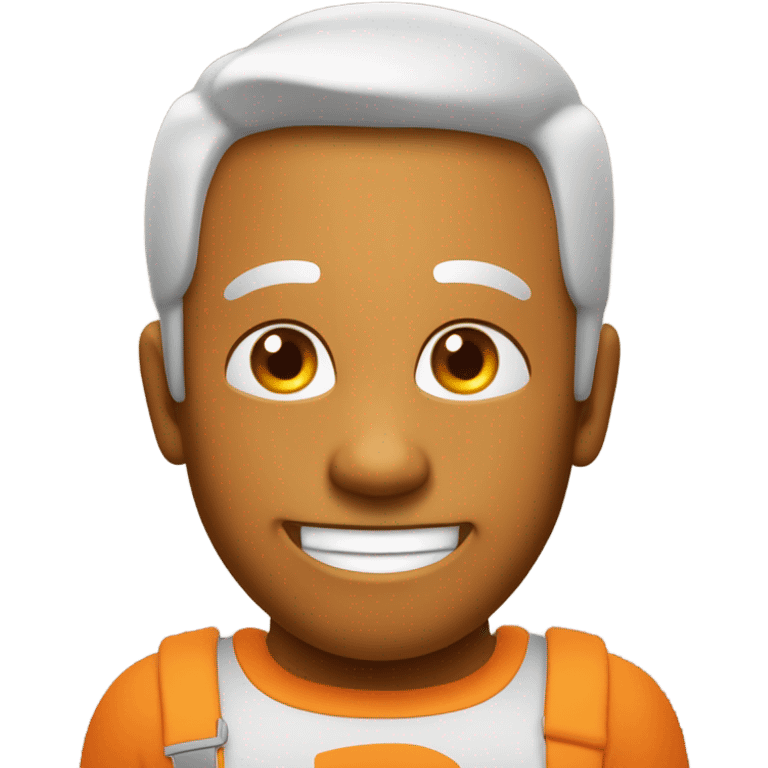 emoji souriant orange emoji