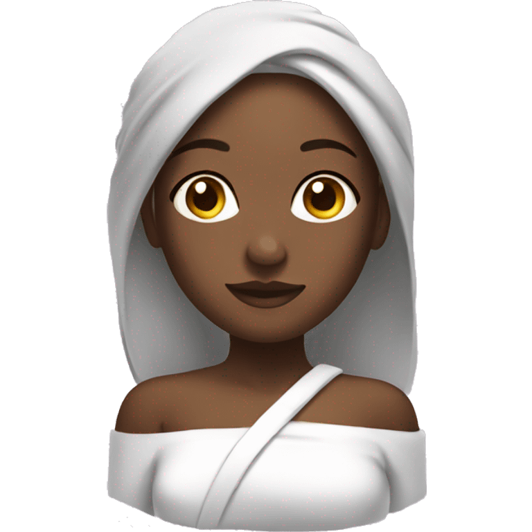 Spa relaxed girl emoji