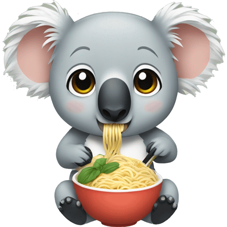 koala eating noodles  emoji