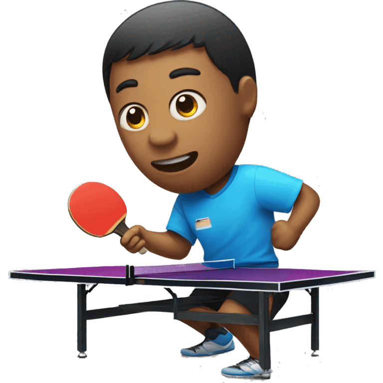 Someone playing table tennis emoji