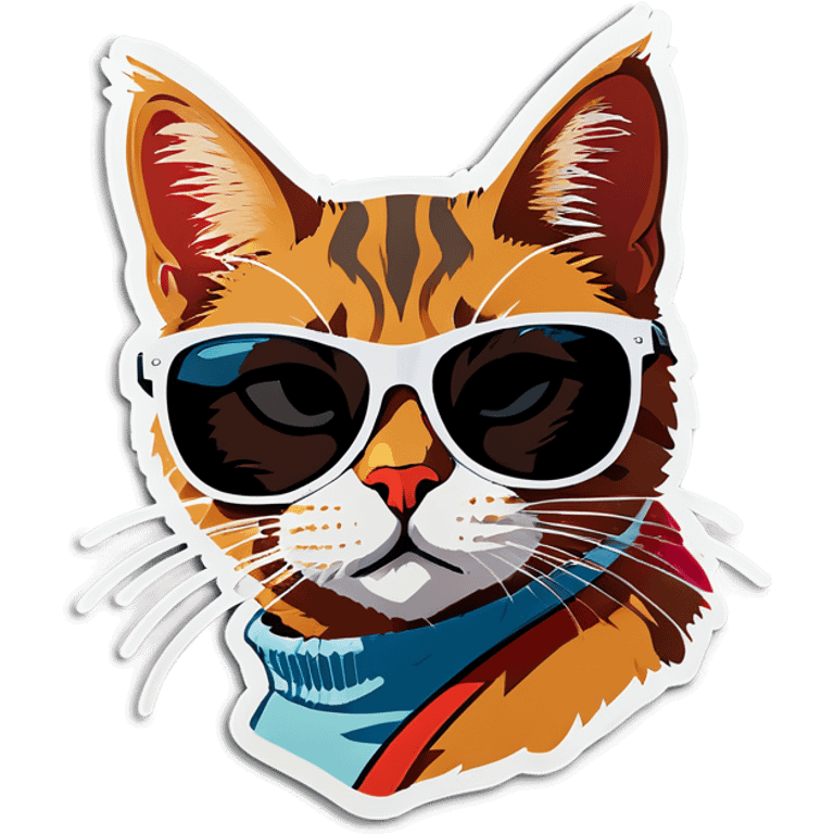 Cat with sunglasses emoji