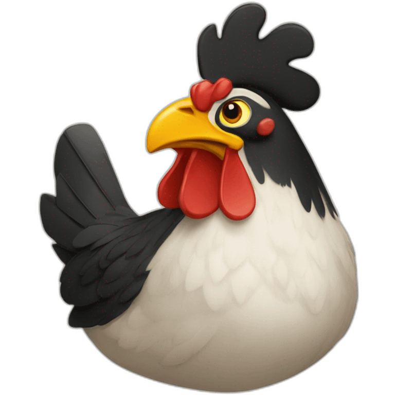 poulet noir emoji