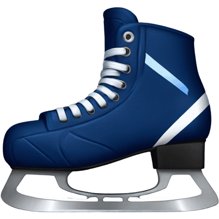 navy blue ice hockey skate emoji