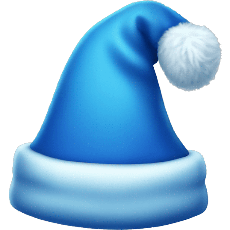 Blue Santa hat emoji