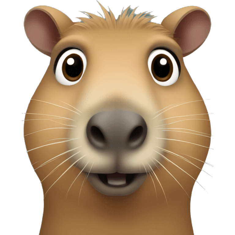 capybara with big eyes emoji