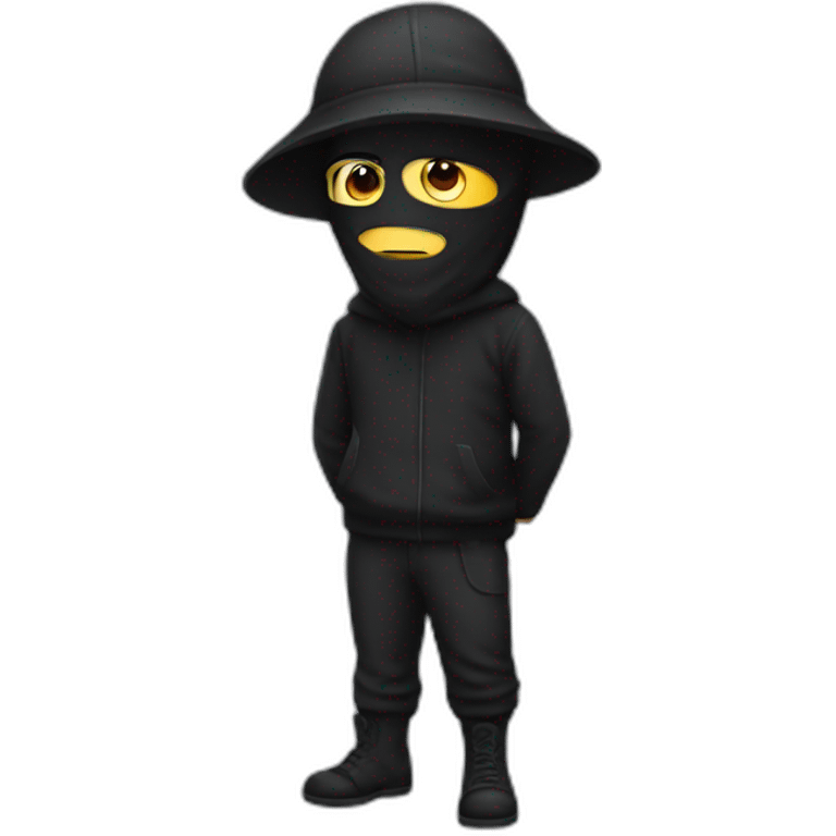 person that looks like a robber emoji