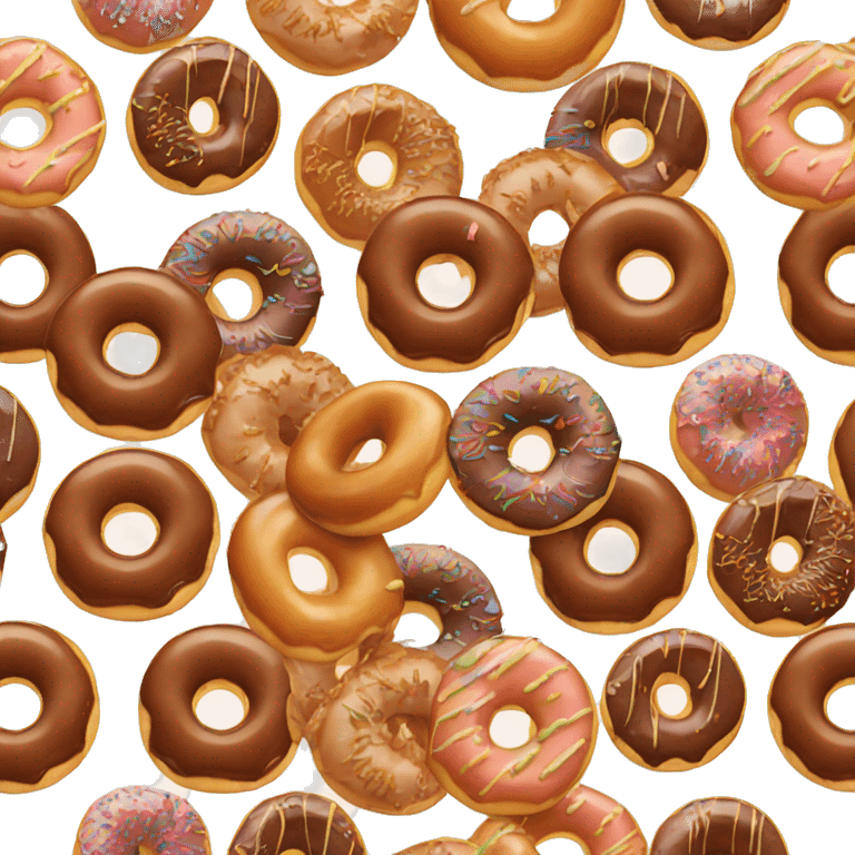 Donuts with caramel glaze emoji