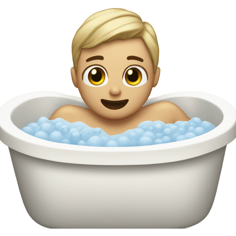 Beige bubble bath emoji