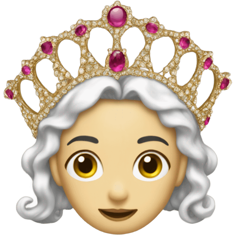 coquette antique emoji tiara emoji