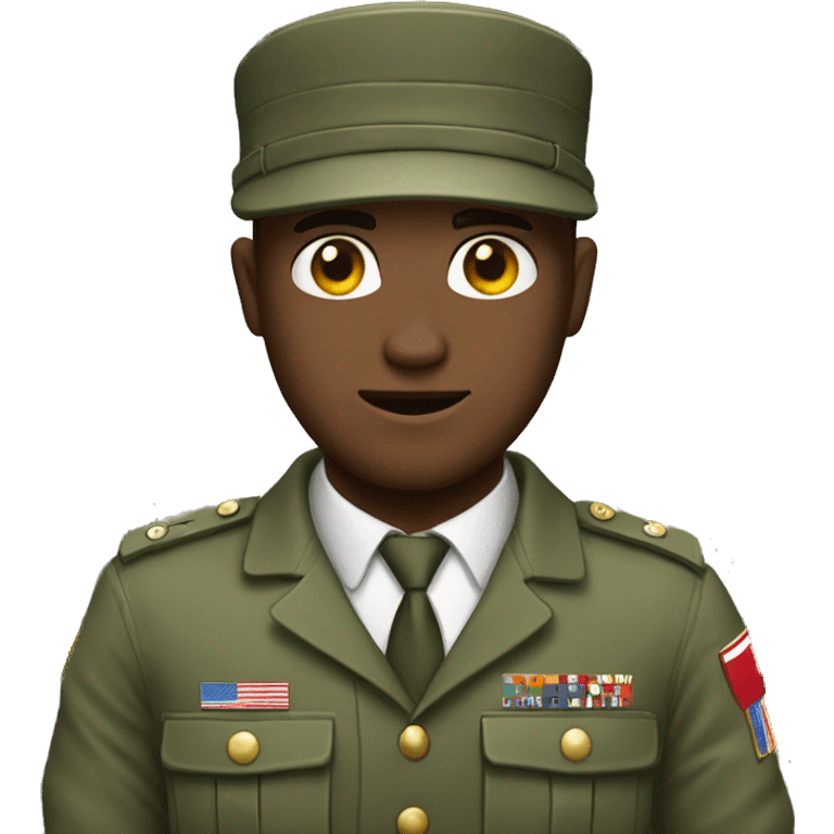 army guy on the Iphone emoji