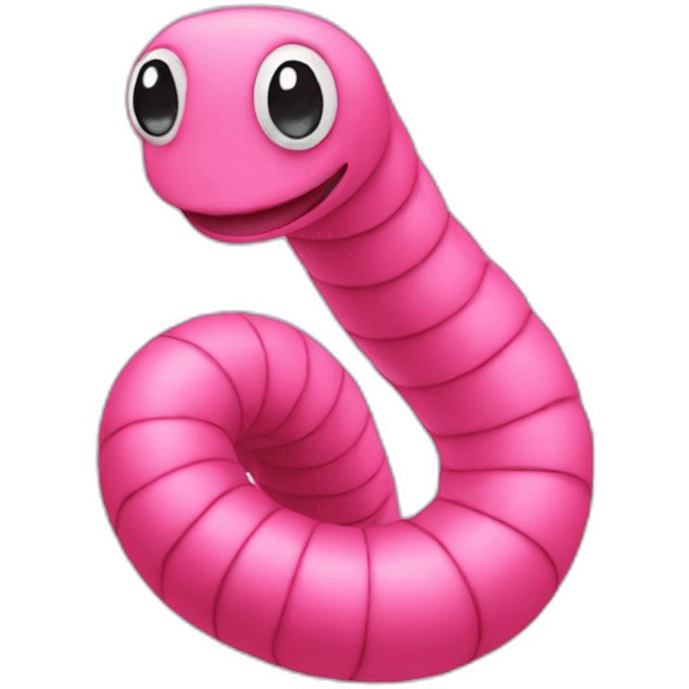 pink-worm emoji