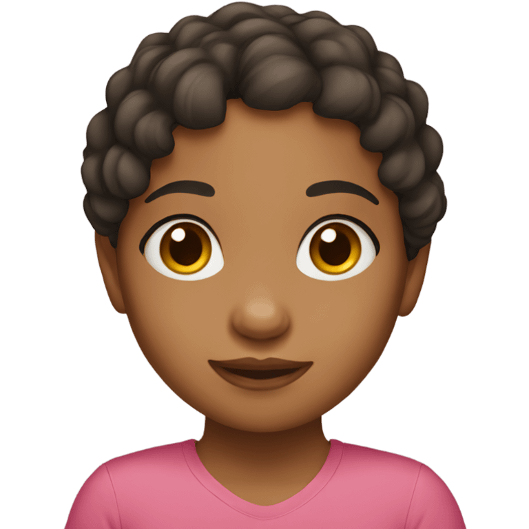 Little mixed girl emoji