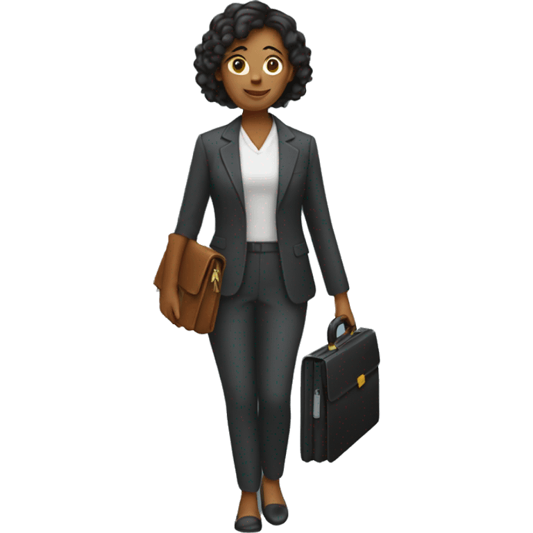 woman holding briefcase emoji