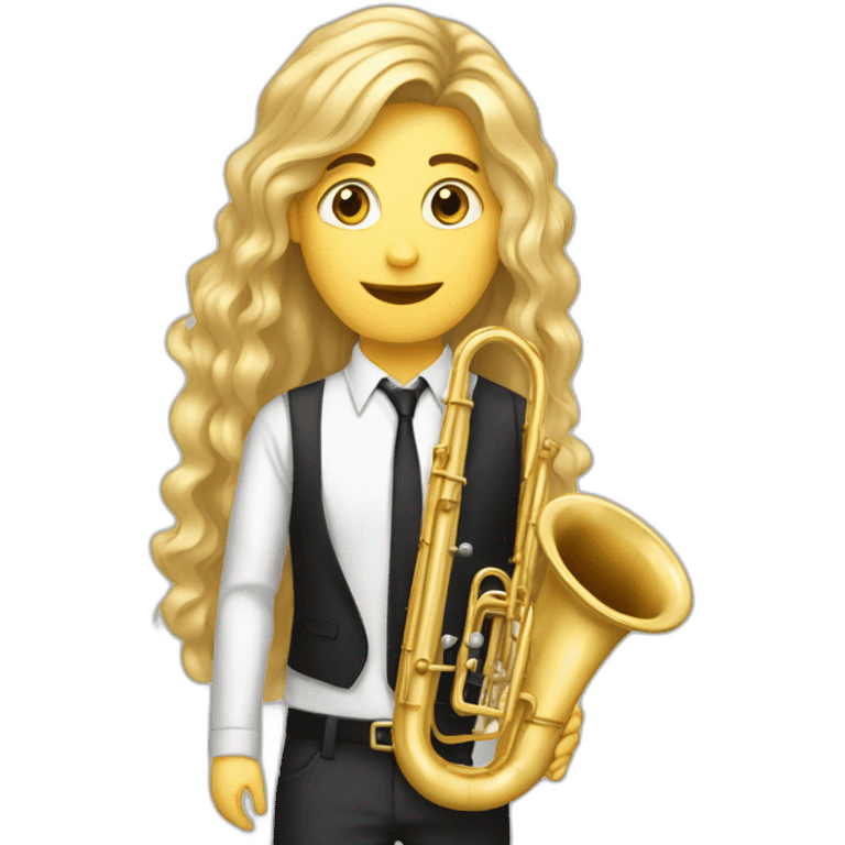 Longblondehair-smart-whitemale-with-tuba-musician emoji