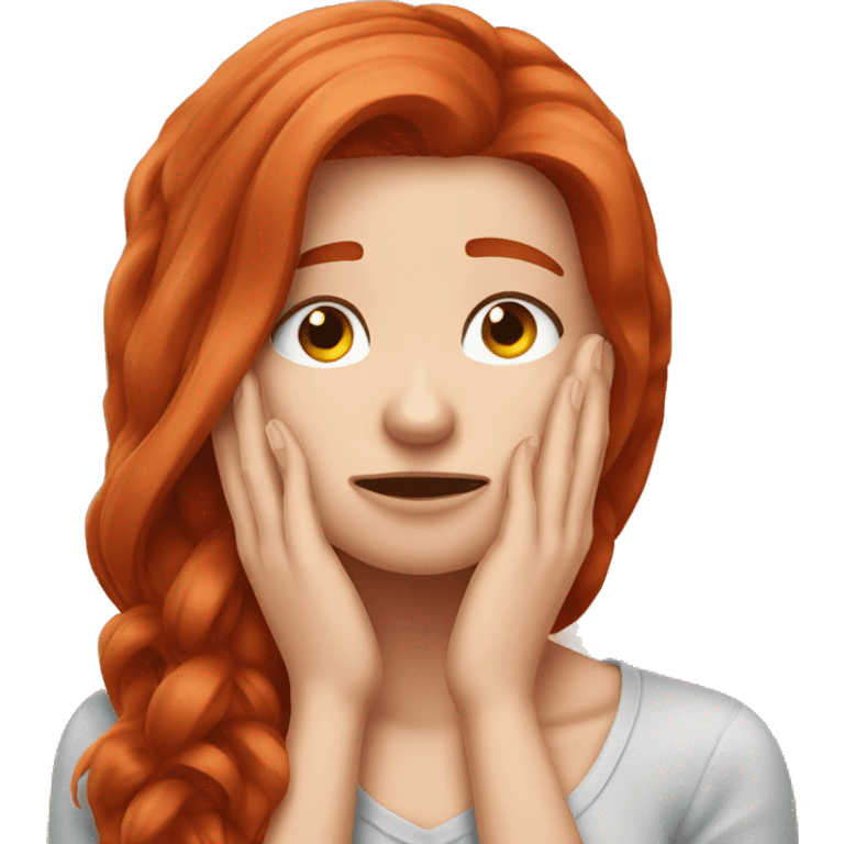 Facepalm redhead girl  emoji