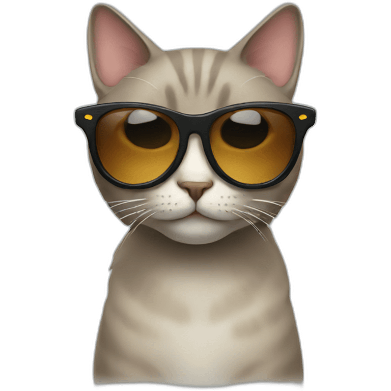 Cat with sunglasses emoji