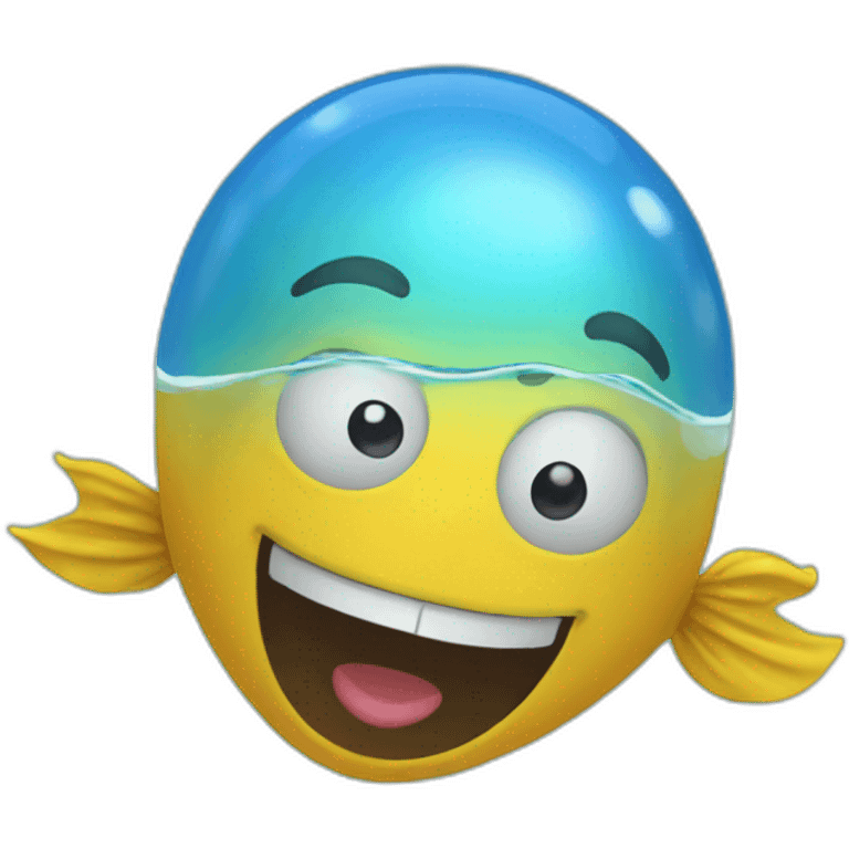 Baloon swimming emoji