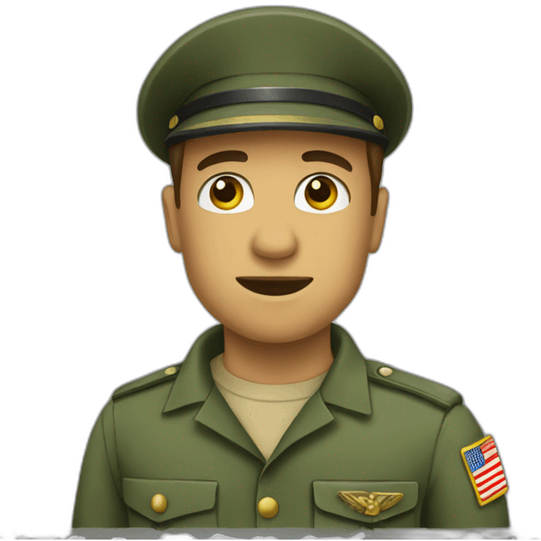 Militar saludando  emoji