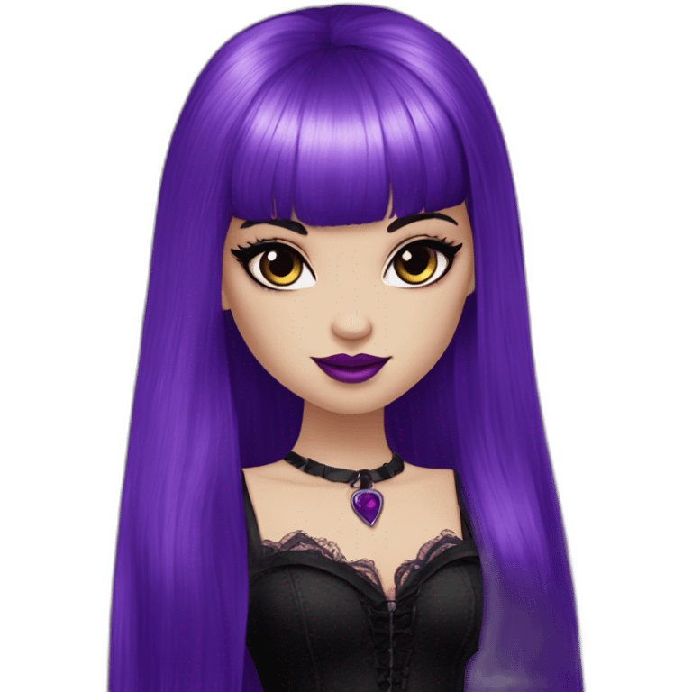 Elissabat-vampire-monsterhigh-goth-romantic-bangs-hair-purple-black emoji