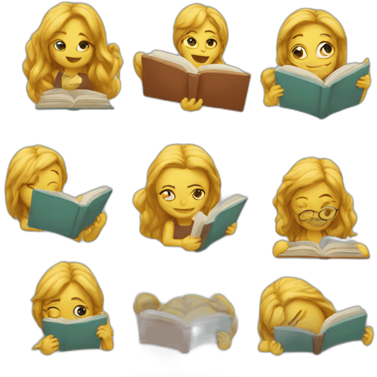 reading in group emoji