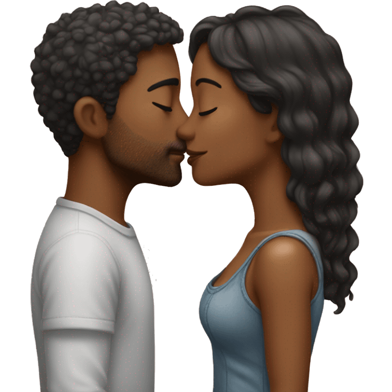 Lovers who kiss each other emoji