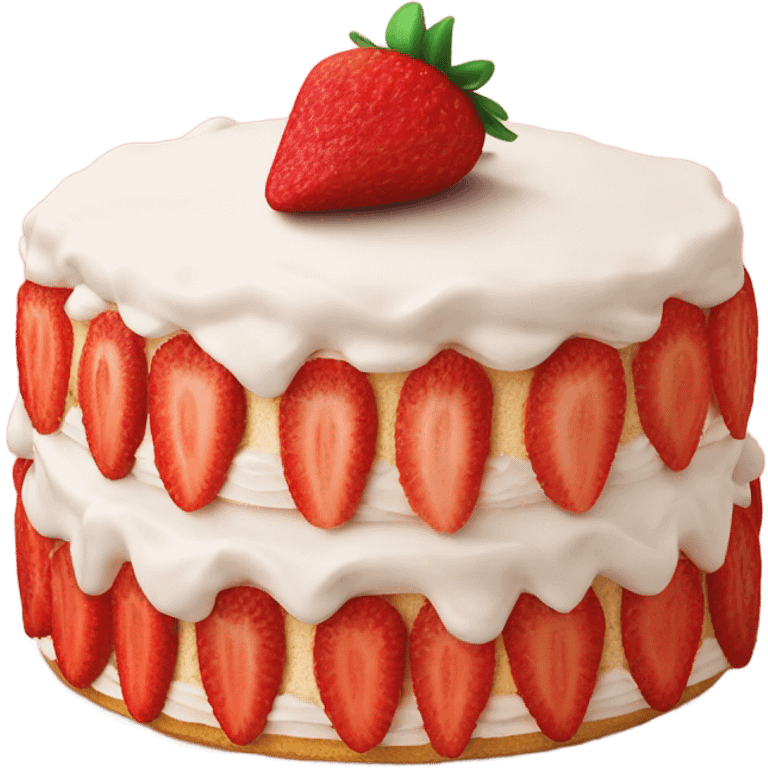 Strawberry cake emoji