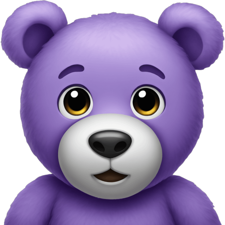 Purple teddy bear  emoji