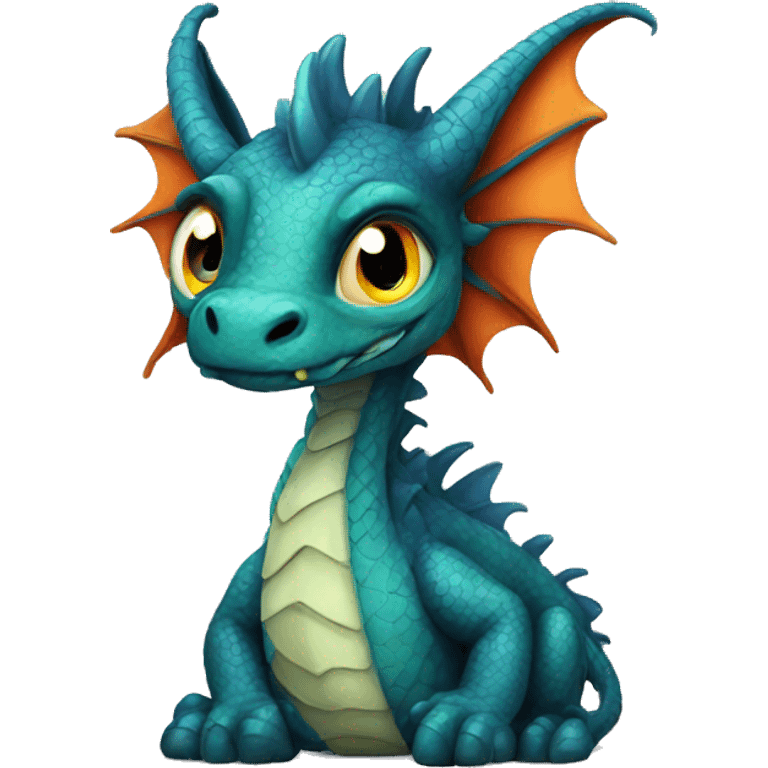 autistic dragon but beautiful  emoji