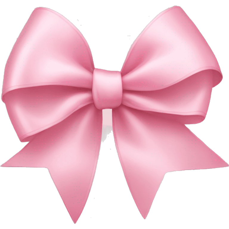 light pink ribbon bow emoji