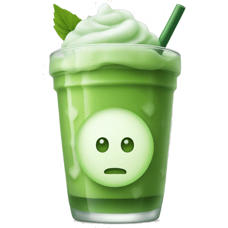 Iced matcha emoji