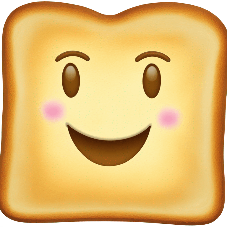 cheerful toast emoji